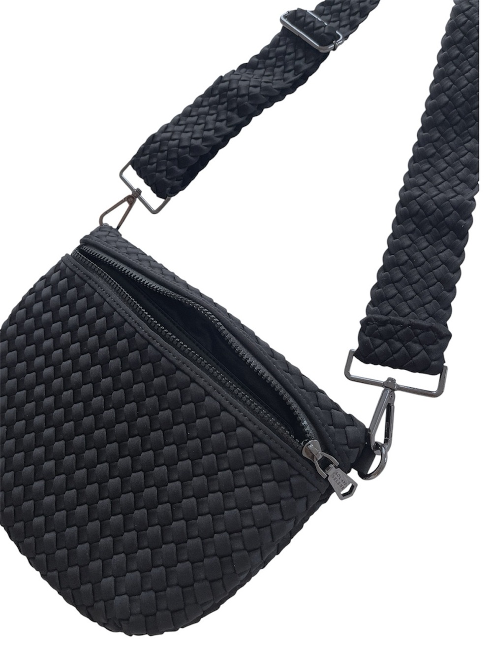 Sol And Selene Women's Ethereal Woven Crossbody Bag in Black - Picture 6 of 8